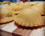 A picture of step 5 of Fresh Ravioli Stuffed with Potatoes and Salted Cod with Crab Sauce.