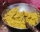 A picture of step 2 of Besan Ladoo.