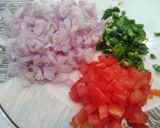 A picture of step 2 of Chana chaat.