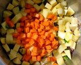A picture of step 2 of Githeri ya Minji (Pea & green maize succotash).