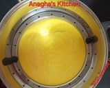 A picture of step 2 of Moong Dal Dhokla (yellow) 🍽.