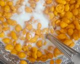 A picture of step 1 of Boondi Raita.