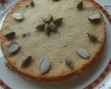 A picture of step 4 of Chhena poda.