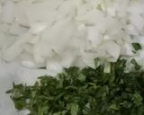 A picture of step 1 of Frijoles Charros.