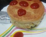 A picture of step 6 of Potato Tikki Cheese Burger.