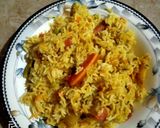 A picture of step 3 of Mix vegetable dum biryani.