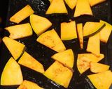 A picture of step 3 of Cheesy Pumpkin Chips.