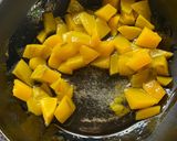 A picture of step 3 of Kancha Aam Morobba.