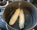 A picture of step 1 of Malai chaap roll.