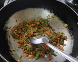 A picture of step 2 of Bread cheesy pav bhaji toast.