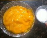 A picture of step 1 of Aam Papad.