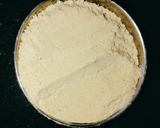 A picture of step 1 of Besan toast.