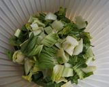 Foto del paso 2 de la receta Revuelto muy sencillo de pak choi y calabacines