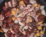 Foto del paso 2 de la receta: Gazpacho con toque a melocotón y guarnición