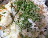 A picture of step 3 of Malai kabab.