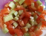 A picture of step 4 of Tabbouleh with Teriyaki Salmon.