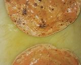 A picture of step 3 of Chappati pizza.