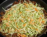 A picture of step 4 of Meatless Egg roll in a Bowl.