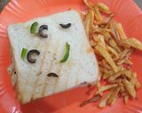 A picture of step 9 of Chicken fajita sandwiches.