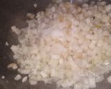A picture of step 1 of Banana Stem Raita.