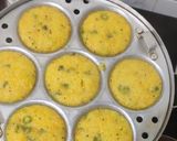 A picture of step 7 of Masala Rava idli.