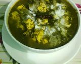 A picture of step 10 of Palak Paneer.