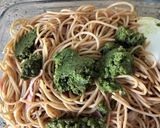 Foto del paso 8 de la receta: Spaghetti integrales al pesto con bacón ahumado