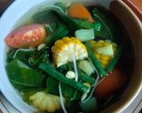 Foto langkah ke 3 dari resep Sayur asem labu kacang panjang jagung manis.