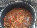 Pollo a la cerveza negra