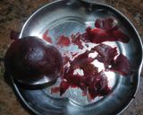 A picture of step 1 of Wheat flour beetroot cake.