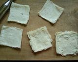 A picture of step 4 of Peanut Butter French Toast Roll-Ups With Banana & Almond Filling.