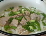 Hình bước làm 1 của món Phở bò viên gân