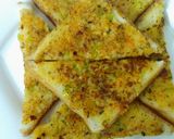 A picture of step 7 of Cheesy veggie open sandwich toast.