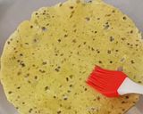 A picture of step 1 of Masala Papad.