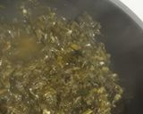 A picture of step 1 of Sarso saag with makke ki roti.