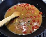 Une image de l'étape 6 de Linguines rouges au bouillon de moules, tomates, mascarpone et Gorgonzola.