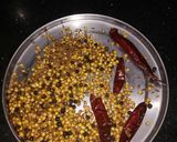 A picture of step 1 of Dhaniya kulambu.
