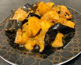 A picture of step 8 of Aloo Baingan.
