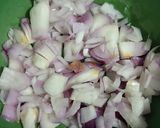 A picture of step 1 of Mutton Curry.