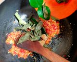Foto langkah ke 3 dari resep Gulai Jantung Pisang dan Putih Telur.