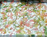 A picture of step 6 of Salmon, Zucchini, and Leek Lasagna.