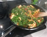A picture of step 2 of Tagliatelle with fresh vegetables.