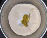 A picture of step 1 of Corn Palak Semolina Dhokla.