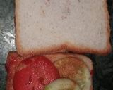 A picture of step 3 of Vegetable sandwich.
