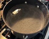 A picture of step 1 of Korean spinach side dish (시금치무침).