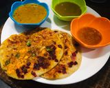 A picture of step 4 of Delicious oats uttapam.
