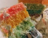 A picture of step 4 of 🌈 Our little rainbow snow men that turned to be monsters 😂😂.