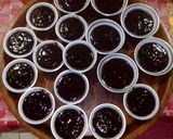 Foto langkah ke 8 dari resep Muffin Custard Cokelat Gula Aren Kukus.