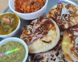 A picture of step 12 of Onion Uttapam, Sambar, Chutney,.