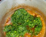 A picture of step 5 of Palak (Spinach) Gosht.
